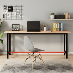 Berkfield Desk Top 180X55X2.5 Cm Solid Wood Beech - thumbnail 1