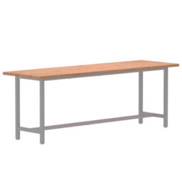 Berkfield Desk Top 180X55X2.5 Cm Solid Wood Beech - thumbnail 3
