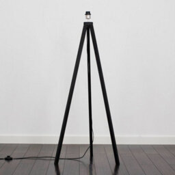 Valuelights Barbro Black Wood Tripod Floor Lamp Base - thumbnail 2