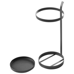 Beliani Umbrella Stand Lobamba Metal Black - thumbnail 4