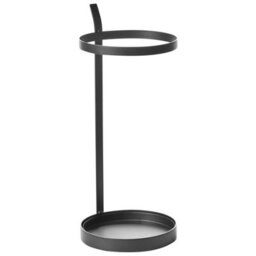 Beliani Umbrella Stand Lobamba Metal Black - thumbnail 1