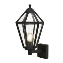 GoodHome Radley Fixed Matt Black Mains-Powered Outdoor Up Wall Light - thumbnail 4