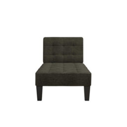 Dorel Adalynn Chaise Lounger In Linen Look Grey - thumbnail 4