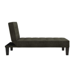 Dorel Adalynn Chaise Lounger In Linen Look Grey - thumbnail 5