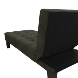 Dorel Adalynn Chaise Lounger In Linen Look Grey - thumbnail 2