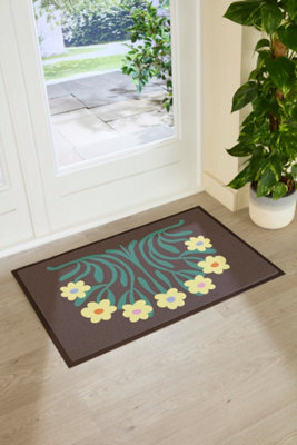Artsy Doormats Elizabeth Olwen Yellow Flowers Indoor/outdoor Doormat (90X60Cm) - image 1