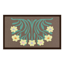 Artsy Doormats Elizabeth Olwen Yellow Flowers Indoor/outdoor Doormat (90X60Cm) - thumbnail 2