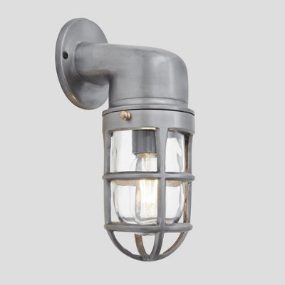Industville Bulkhead Outdoor & Bathroom Sconce Wall Light, 12 Inch, Gunmetal - image 1