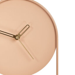 Beliani Wall Clock Salvan 20 Cm Metal Peach Pink - thumbnail 6