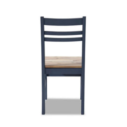 Statement Furniture Florence Country Style Wooden Chair - Navy Blue - thumbnail 4