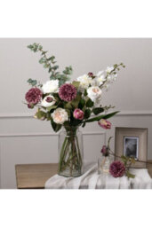 Large Cineraria Eucalyptus Spray For Faux Flower Arrangements - thumbnail 3