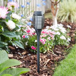 Smart Garden Party Black Flame Solar-Powered Led Outdoor Stake Light, Pack Of 5 - thumbnail 2