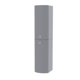Nes Home Dene 1400 mm Bathroom Wall Hung Cabinet Storage Tall Shelf Furniture Steel Grey - thumbnail 5