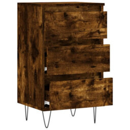 Berkfield Sideboard Smoked Oak 40X35X70 Cm Engineered Wood - thumbnail 6