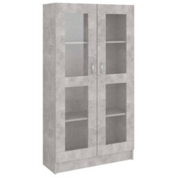 Vidaxl Vitrine Cabinet Concrete Grey 82.5X30.5X150 Cm Engineered Wood - thumbnail 2