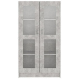 Vidaxl Vitrine Cabinet Concrete Grey 82.5X30.5X150 Cm Engineered Wood - thumbnail 6