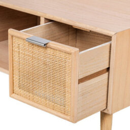 Nordlys Tv Stand With 2 Drawers In Wood And Rattan Exotic Boho Living Room - thumbnail 7