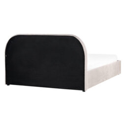 Beliani Ottoman Bed Chenille Quillien 140 X 200 Cm (Eu Double) Taupe - thumbnail 7