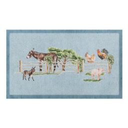 Artsy Doormats Stripey Bow Indoor Outdoor Doormat - thumbnail 2