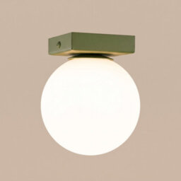 Sollux Lighting Yoli Steel/glass Olive Green 1 Lights Minimalist Ceiling Lamps - thumbnail 5