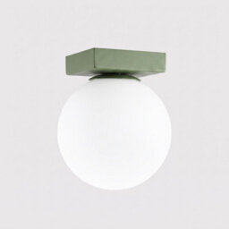 Sollux Lighting Yoli Steel/glass Olive Green 1 Lights Minimalist Ceiling Lamps - thumbnail 4