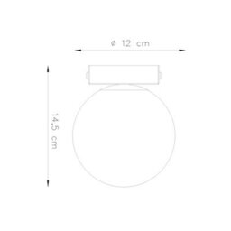 Sollux Lighting Yoli Steel/glass Olive Green 1 Lights Minimalist Ceiling Lamps - thumbnail 8