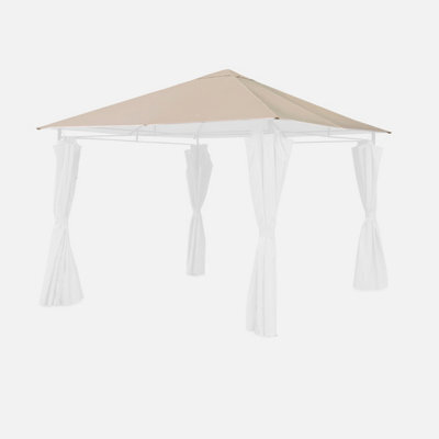 Sweeek - Roof Cover For Pergola 3X3M Beige 299X299X1 Cm - Roof Cover For Elusa 3X3M Pergola - image 1