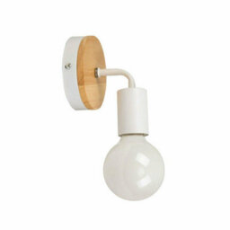 " Wood Sconce Light Home Décor Wall Lamp E27 Holder Retro Lamp" - thumbnail 1