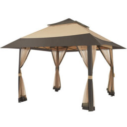 Yaheetech Khaki/brown 4X4M Pop-Up Gazebo Tent With 4 Mesh Sidewalls - thumbnail 2