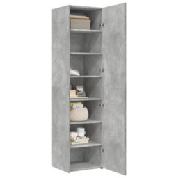 Berkfield Highboard Concrete Grey 45X42.5X185 Cm Engineered Wood - thumbnail 3