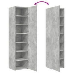 Berkfield Highboard Concrete Grey 45X42.5X185 Cm Engineered Wood - thumbnail 7