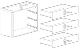 FurniComp LTD Furnicomp Renato 3 Drawer 110Cm Chest Of Drawers - Bronze & Mercure Oak - thumbnail 3