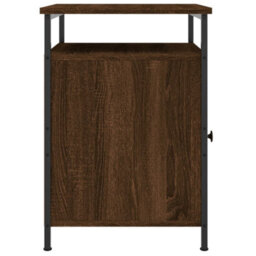 Berkfield Bedside Cabinet Brown Oak 40X42X60 Cm Engineered Wood - thumbnail 7