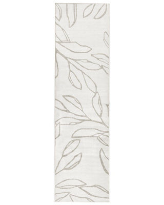 Wyld And Coco Casalux Runner Rug Light Beige Polyester 80 X 300 Cm Low-Pile Anti-Slip Underfloor Heating Compatible - image 1