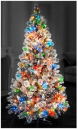 Raraion - 1000 Led Multi-Coloured Christmas Tree Lights With Timer, 25M, Clear Cable - thumbnail 2