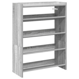 Berkfield Shoe Rack Grey Sonoma 80X25X61.5 Cm Engineered Wood - thumbnail 2