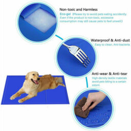 Petlicity Dog Cooling Gel Pillow Mat - Pet Cooling Pad, Non-Toxic Gel, Self Cooling Mat For Dogs & Cats - thumbnail 3