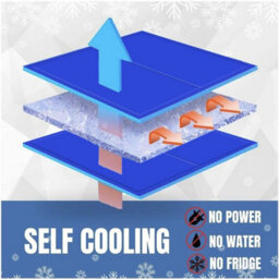 Petlicity Dog Cooling Gel Pillow Mat - Pet Cooling Pad, Non-Toxic Gel, Self Cooling Mat For Dogs & Cats - thumbnail 4