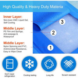 Petlicity Dog Cooling Gel Pillow Mat - Pet Cooling Pad, Non-Toxic Gel, Self Cooling Mat For Dogs & Cats - thumbnail 7
