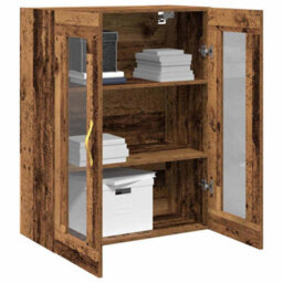 Walplus Wall-Mounted Cabinet Old Wood 69.5 X 34 X 90 Cm Engineered Wood - thumbnail 3