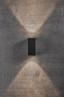 Nordlux Asbol Outdoor Aluminium Wall Light 20,000 Hrs Black,mains Led - image 1