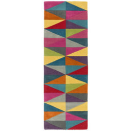 Funk Triangles Rug Multi Colour Rug 70X200 Runnercm For The Living Room - thumbnail 7