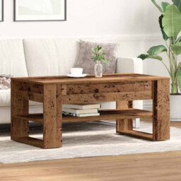 Berkfield Coffee Table Vintage Wood 102X55X45 Cm Made Of Engineered Wood - thumbnail 1