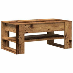 Berkfield Coffee Table Vintage Wood 102X55X45 Cm Made Of Engineered Wood - thumbnail 5
