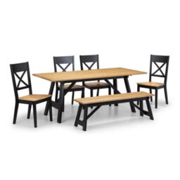 Ashfield Hockley Dining Set (Bench & 4 Chairs)