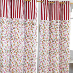 Homescapes Owls Printed Ready Made Eyelet Curtain Pair, 137 X 228 Cm Drop - thumbnail 1