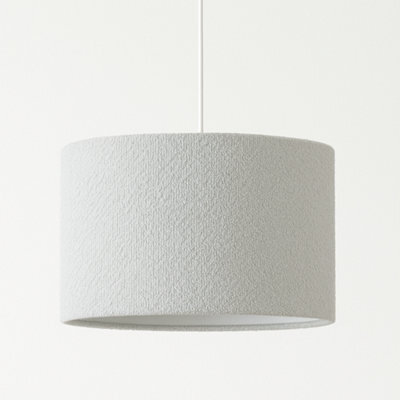 CGC Lighting Cgc Petra 30Cm Grey Boucle Ceiling Or Table Lamp Shade - image 1