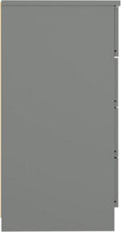 Denver Grey Gloss 4 Drawer Chest Of Drawers Bedroom Furniture Storage - thumbnail 8