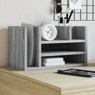 Walplus Desk Organiser Grey Sonoma 44.5X24X25 Cm Engineered Wood - image 1