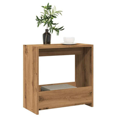 Vidaxl Side Table Artisan Oak 50X26X50 Cm Engineered Wood - image 1